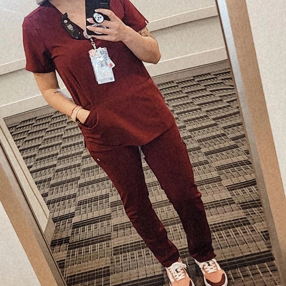 Figs Other Figs Burgundy Scrubs Sets Pants Or Bottoms Poshmark